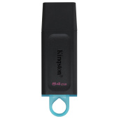 Флеш-диск 64GB KINGSTON DataTraveler Exodia, разъем USB 3.2, черный/бирюзовый, DTX/64GB за 989 ₽. Флеш-диски USB. Доставка по РФ. Без переплат!