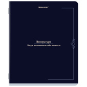 Тетрадь предметная VINTAGE 48 л., SoftTouch, ЛИТЕРАТУРА, линия, подсказ, BRAUBERG, 405156 за 60 ₽. Тетради предметные.  Доставка по РФ. Без переплат!