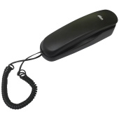 Телефон RITMIX RT-002 black, удержание звонка, тональный/импульсный режим, повтор, черный, 80002229 за 950 ₽. Стационарные телефоны. Доставка по РФ. Без переплат!