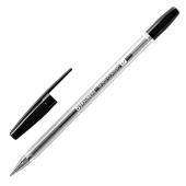 Ручка шариковая BRAUBERG "M-500 CLASSIC", ЧЕРНАЯ, корпус прозрачный, узел 0,7 мм, линия письма 0,35 мм, 143445 за 16 ₽. Ручки шариковые неавтоматические.  Доставка по РФ. Без переплат!