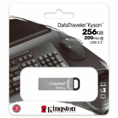 Флеш-диск 256 GB KINGSTON DataTraveler Kyson, разъем USB 3.2, серебряный, DTKN/256GB за 4&nbsp;670 ₽. Флеш-диски USB.  Доставка по РФ. Без переплат!