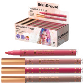 Текстовыделитель с гибким наконечником ERICH KRAUSE "Visioline V-19 Flex Idol", АССОРТИ, 63551 за 135 ₽. Текстовыделители.  Доставка по РФ. Без переплат!