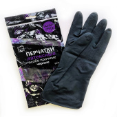 Перчатки МНОГОРАЗОВЫЕ латексные с хлопковым волокном Japan Style ЧЕРНЫЕ, размер 6,5-7, S (малый), вес 52 г, КП, 139601 за 84 ₽. Перчатки латексные и резиновые.  Доставка по РФ. Без переплат!