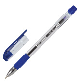 Ручка шариковая масляная с грипом BRAUBERG "Max-Oil", СИНЯЯ, игольчатый узел 0,7 мм, линия письма 0,35 мм, 141701 за 31 ₽. Ручки шариковые неавтоматические.  Доставка по РФ. Без переплат!