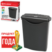 Уничтожитель (шредер) BRAUBERG S6-S, 1 уровень секретности, полоски 8 мм, 6 листов, корзина 7,5 литров, 531087 за 4 061 ₽. Уничтожители документов (шредеры).  Доставка по РФ. Без переплат!