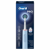 Зубная щетка электрическая ORAL-B (Орал-би) Pro-Series 3, Голубая, 1 сменная насадка, 741751 за 7&nbsp;052 ₽. Электрические зубные щетки.  Доставка по РФ. Без переплат!