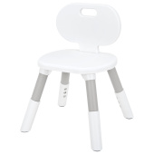 Стул детский растущий BRABIX KIDS CC-001, 2-8 лет, пластик серый + белый, 533293 за 1&nbsp;580 ₽. Стулья и скамьи детские.  Доставка по РФ. Без переплат!