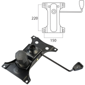 Механизм качания BRABIX Топ-ган для кресла, 150х220 мм, межцентровое расстояние крепежа, 532523 за 1&nbsp;228 ₽. Комплектующие для кресел.  Доставка по РФ. Без переплат!