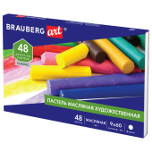 Пастель масляная художественная BRAUBERG ART CLASSIC, 48 цветов, круглое сечение, 182103 за 329 ₽. Пастель художественная масляная и восковая.  Доставка по РФ. Без переплат!