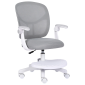 Кресло детское с подставкой для ног BRABIX "Toy MG-205", сетка/ткань TW, серое, 533153 за 6&nbsp;975 ₽. Кресла детские.  Доставка по РФ. Без переплат!