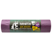 Мешки для раздельного сбора мусора 120 л, фиолетовые, в рулоне 20 шт., ПВД 20 мкм, 70х110 см, РОМАШКА, ЕЛР-ВР-120Ф за 234 ₽. Мешки для мусора универсальные.  Доставка по РФ. Без переплат!