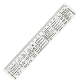 Линейка пластиковая 20 см BRAUBERG, справочная, русский язык, 210899 за 19 ₽. Линейки.  Доставка по РФ. Без переплат!
