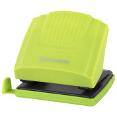 Дырокол BRAUBERG "SUPER", до 30 листов, зелено-черный, 272746 за 383 ₽. Дыроколы настольные.  Доставка по РФ. Без переплат!