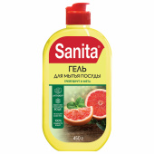 Гель для мытья посуды 450 г, SANITA "Грейпфрут и мята", 27857 за 146 ₽. Средства для мытья посуды.  Доставка по РФ. Без переплат!