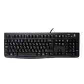Клавиатура проводная LOGITECH K120, USB, 104 клавиши, черная за 1&nbsp;520 ₽. Клавиатуры проводные.  Доставка по РФ. Без переплат!