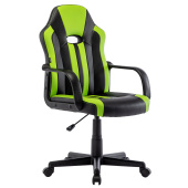 Кресло компьютерное BRABIX "Stripe GM-202", экокожа, черное/зеленое, 532511 за 8 968 ₽. Кресла игровые. Доставка по РФ. Без переплат!