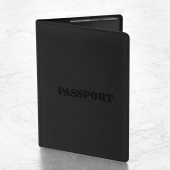 Обложка для паспорта, мягкий полиуретан, "PASSPORT", черная, STAFF, 238407 за 119 ₽. Обложки для паспорта.  Доставка по РФ. Без переплат!