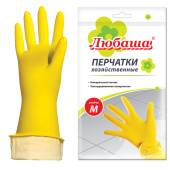 Перчатки МНОГОРАЗОВЫЕ латексные ЛЮБАША "ЭКОНОМ", хлопчатобумажное напыление, размер 7-8, M (средний), желтые, вес 30 г, 603784 за 72 ₽. Перчатки латексные и резиновые.  Доставка по РФ. Без переплат!