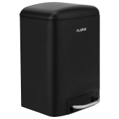 Ведро мусорное с педалью 6 л, крышка с доводчиком, черное матовое, металл, LAIMA ULTRA, 701564 за 2&nbsp;355 ₽. Контейнеры и ведра для мусора.  Доставка по РФ. Без переплат!