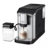 Кофемашина KITFORT КТ-7166, 1350 Вт, объем 1,5 л, для зерен 200 г, автокапучинатор, серебристая за 42&nbsp;377 ₽. Кофемашины автоматические.  Доставка по РФ. Без переплат!