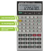Калькулятор инженерный STAFF STF-169 (143х78 мм), 242 функции, 10+2 разрядов, 250138 за 875 ₽. Калькуляторы инженерные.  Доставка по РФ. Без переплат!
