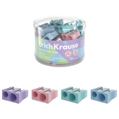Точилка ERICH KRAUSE "EasySharp Pastel", 2 отверстия, клиновидная, корпус ассорти, 60011 за 36 ₽. Точилки ручные.  Доставка по РФ. Без переплат!