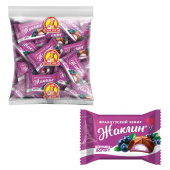 Конфеты глазированные СЛАВЯНКА "Жаклин", французский зефир со вкусом черника-йогурт, 1000 г, 30831 за 676 ₽. Конфеты фасованные.  Доставка по РФ. Без переплат!