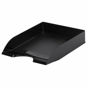 Лоток горизонтальный для бумаг BRAUBERG ORIGINAL, 315х250х60 мм, черный, 238104 за 213 ₽. Лотки горизонтальные (поддоны).  Доставка по РФ. Без переплат!