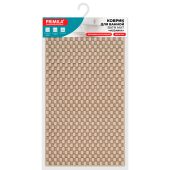 Коврик для ванны противоскользящий 66х36 см, "Мозаика", бежевый, ТПЭ, присоски, PRIMILA (ПРИМИЛА), 700387 за 375 ₽. Коврики для ванной комнаты.  Доставка по РФ. Без переплат!