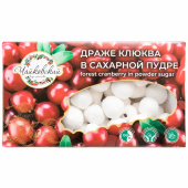 Клюква в сахарной пудре ЧАЙКОВСКИЙ, 130 г за 174 ₽. Конфеты в коробках.  Доставка по РФ. Без переплат!