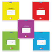 Тетрадь 12 л. BRAUBERG КЛАССИКА, линия, обложка картон, АССОРТИ (5 видов), 103274 за 15 ₽. Тетради 12-24 листов.  Доставка по РФ. Без переплат!