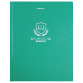 Дневник 5-11 класс 48 л., твердый, BRAUBERG, глянцевая ламинация, с подсказом, "Knowledge", 106632 за 64 ₽. Дневники для старших классов.  Доставка по РФ. Без переплат!