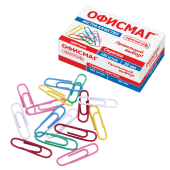 Скрепки ЭКСТРА ОФИСМАГ 28 мм цветные 100 штук, 271316 за 54 ₽. Скрепки канцелярские.  Доставка по РФ. Без переплат!
