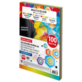 Бумага цветная 20 цветов BRAUBERG MULTICOLOR А4, 80 г/м2, 100 л., (20 цветов x 5 листов), 116649 за 290 ₽. Бумага цветная форматная.  Доставка по РФ. Без переплат!