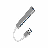 Хаб USB 2.0, 4 порта, серый, RED LINE, УТ000039263 за 478 ₽. Хабы (разветвители) USB.  Доставка по РФ. Без переплат!