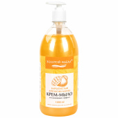 Мыло-крем жидкое 1 л ЗОЛОТОЙ ИДЕАЛ "Бархатистый апельсин-манго", дозатор, 608287 за 176 ₽. Мыло жидкое.  Доставка по РФ. Без переплат!
