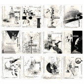 Тетради предметные, КОМПЛЕКТ 12 ПРЕДМЕТОВ, 48 л., матовая ламинация, BRAUBERG, "BLACK&WHITE", 404835 за 525 ₽. Тетради предметные.  Доставка по РФ. Без переплат!