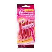 Бритвенные станки одноразовые, 3 лезвия, увлажняющая полоска, фиксированная головка, 10 шт., розовый, X-ONE (ИКС-УАН), 700031 за 146 ₽. Станки одноразовые.  Доставка по РФ. Без переплат!