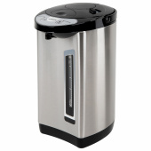 Термопот SONNEN TP-60, 6 л, 900 Вт, 1 температурный режим, 3 режима подачи воды, сталь, черный/серебро, 456713 за 4 800 ₽. Термопоты.  Доставка по РФ. Без переплат!