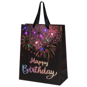 Пакет подарочный (1 штука) 26x13x32 см (L), "LED Bag", черный, ЗОЛОТАЯ СКАЗКА, 700836 за 186 ₽. Пакеты подарочные.  Доставка по РФ. Без переплат!