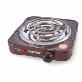 Настольная электрическая плита CENTEK CT-1508, 1000 Вт, 1 конфорка, 5 режимов нагрева, коричневая, CT-1508 Siberia за 1 014 ₽. Портативные бытовые плиты.  Доставка по РФ. Без переплат!