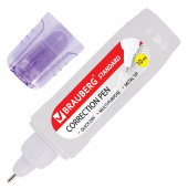 Ручка-корректор BRAUBERG, 10 мл, металлический наконечник, в упаковке с подвесом, 222059 за 77 ₽. Корректирующие ручки.  Доставка по РФ. Без переплат!