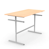 Стол для столовых на 6 мест "ССТ 1500", 1500х600х760 мм, рост 6, каркас металл, ЛДСП, цвет бук за 6&nbsp;632 ₽. Столы для столовых, баров и кафе.  Доставка по РФ. Без переплат!