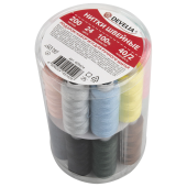 Нитки швейные 40/2, 200 м, полиэстер, НАБОР 24 цвета, в ПОДАРОК набор игл, DEVELIA (Девелиа), 609624 за 306 ₽. Нитки швейные.  Доставка по РФ. Без переплат!