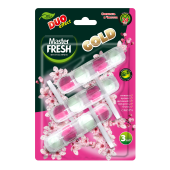 Блок туалетный подвесной твердый 3 шт. x 50 г, MASTER FRESH GOLD DUO EFFECT 5 в 1 "Сакура", С0007435 за 326 ₽. Освежители для туалета.  Доставка по РФ. Без переплат!