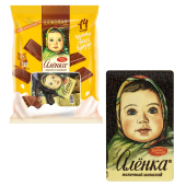 Шоколад порционный "Аленка" молочный, 210 г (14 плиток по 15 г), КО09030 за 585 ₽. Шоколад.  Доставка по РФ. Без переплат!