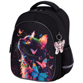 Рюкзак BRAUBERG OPTIMA, 2 отделения, с брелоком, "Butterfly catcher", СВЕТЯЩИЙСЯ, 36х27х18 см, 272097 за 2&nbsp;652 ₽. Рюкзаки для начальной и средней школы.  Доставка по РФ. Без переплат!