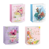 Пакет подарочный (1 штука) 33х13х45 см (XL), "Flower Mix", ассорти, глиттер, фольга, ЗОЛОТАЯ СКАЗКА, 700825 за 85 ₽. Пакеты подарочные.  Доставка по РФ. Без переплат!