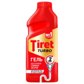 Средство для прочистки канализационных труб 500 мл, TIRET (Тирет) "Turbo", гель, 8147369 за 464 ₽. Средства для прочистки канализационных труб.  Доставка по РФ. Без переплат!