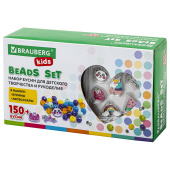Набор для создания бижутерии и украшений BEADS SET ЕДИНОРОГИ, 164 элемента, BRAUBERG KIDS, 664699 за 361 ₽. Наборы для изготовления бижутерии.  Доставка по РФ. Без переплат!